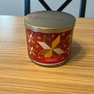 Bath & Body Works 3 Wick Candle. Red Velvet Cupcake.